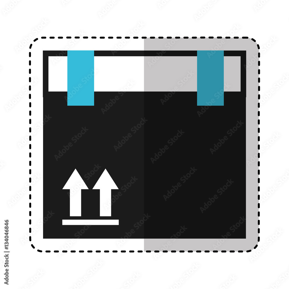 carton box packing icon vector illustration design