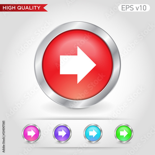 Colored icon or button of right arrow symbol with background Free Download Colored icon or button of right arrow symbol with background - GFXLoad