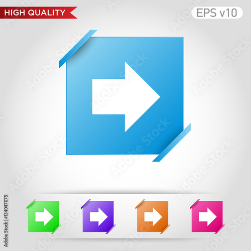 Colored icon or button of right arrow symbol with background Free Download Colored icon or button of right arrow symbol with background - GFXLoad