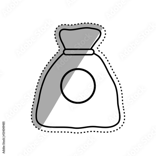 Bag of money icon vector illustration graphic design