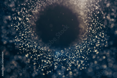 Fotografija Glitter lights background. Defocused bokeh dark illustration