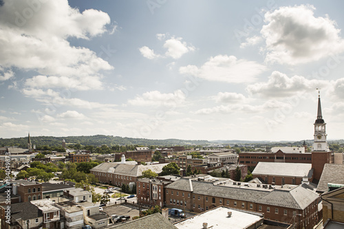 Downtown York, PA photographed from the Historic Yorktown Hotel. photo