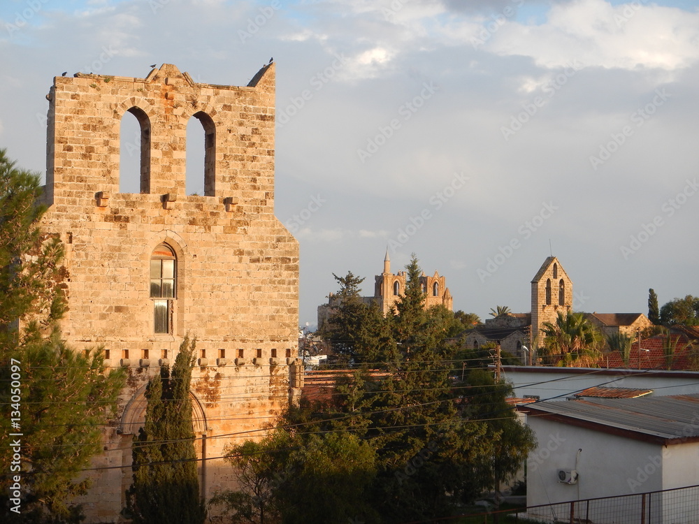ruin of mediavel gothic church in famagusta ruin of mediavel gothic church in famagusta