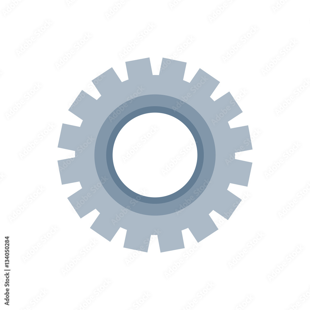 Gear machinery piece icon vector illustration graphic design