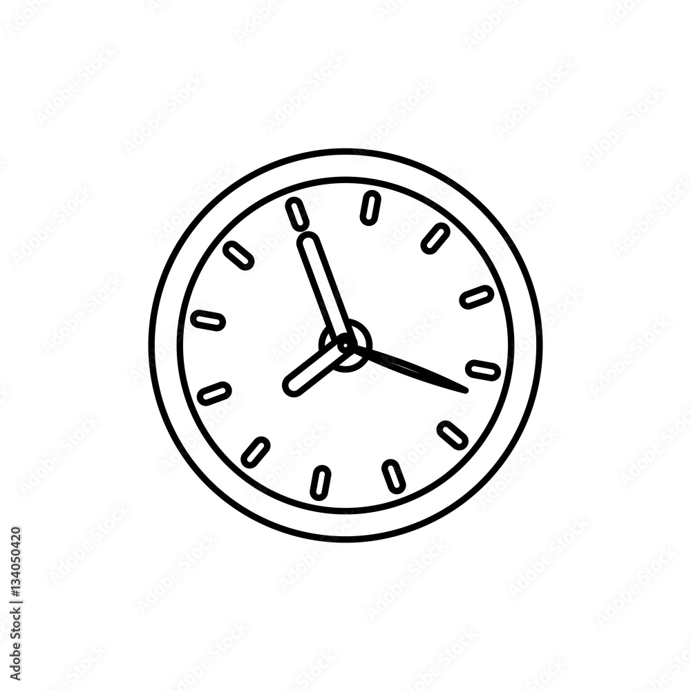 Isolated time clock icon vector illustration graphic design Isolated time clock icon vector illustration graphic design
