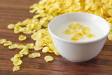 Corn cereals and yogurt