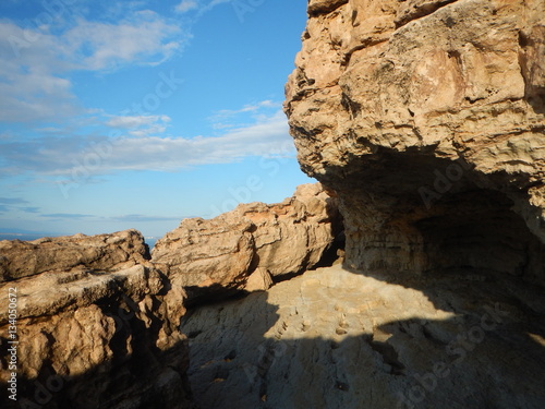 beautiful rocky shore of cyprus