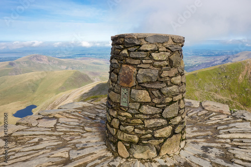 Εκτύπωση καμβά View from the top of the mountain, Snowdonia National Park, North Wales, United