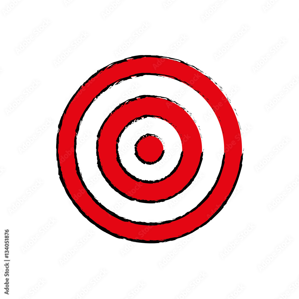 Round target dartboard icon vector illustration graphic design Round target dartboard icon vector illustration graphic design