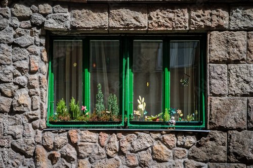 Canvas Print Green Window