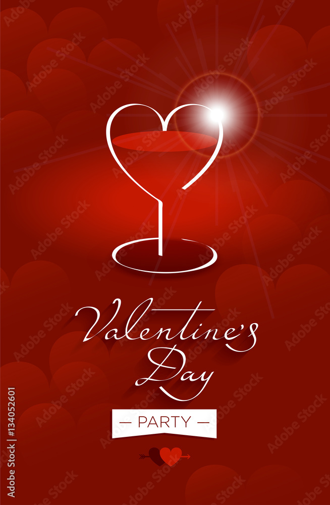 Valentine's day invitation card