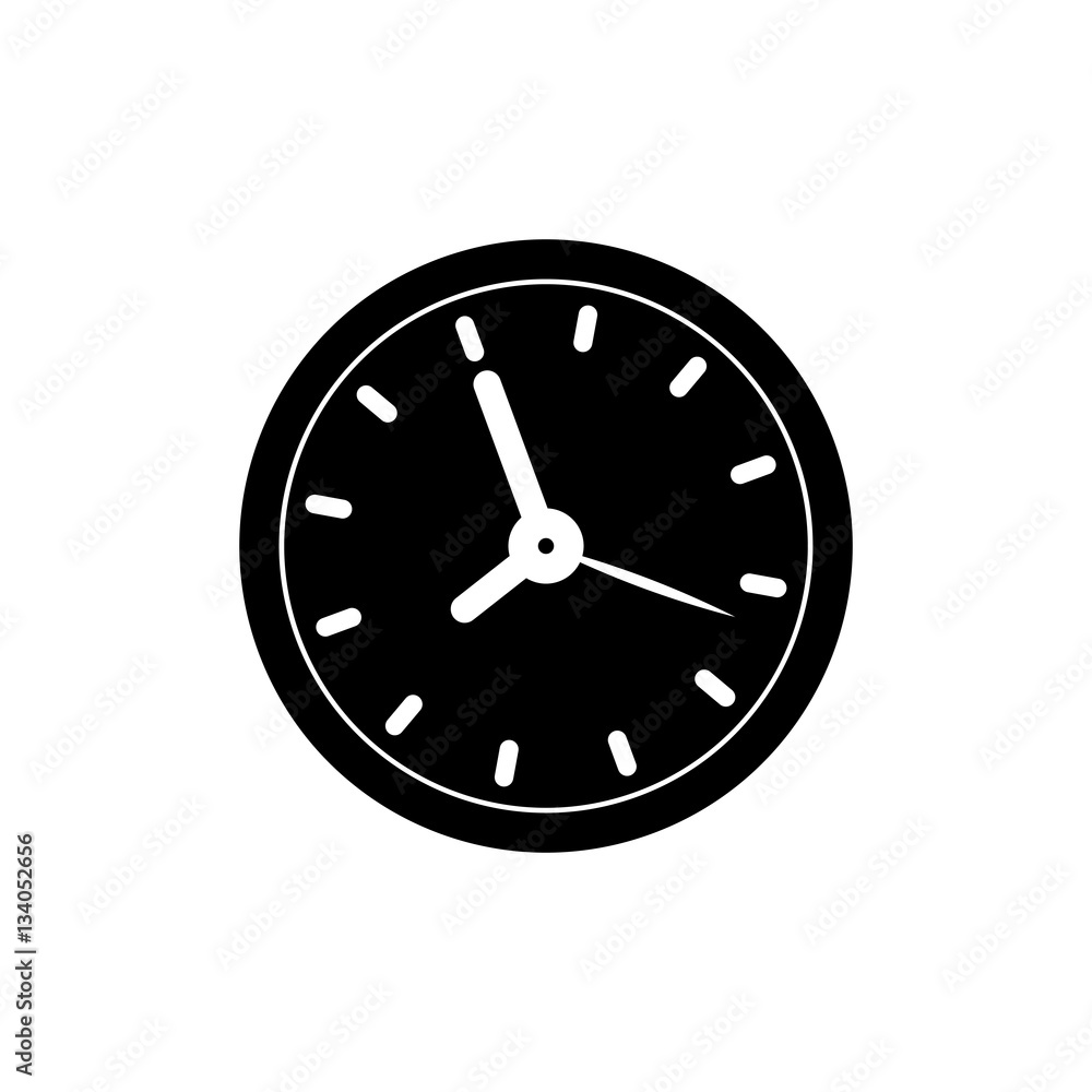 Isolated time clock icon vector illustration graphic design