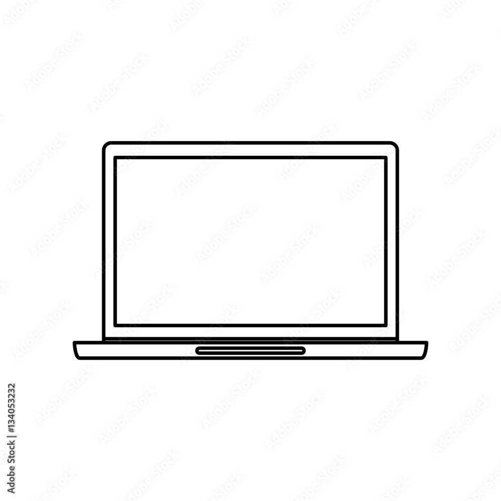Laptop pc technology icon vector illustration graphic design Laptop pc technology icon vector illustration graphic design