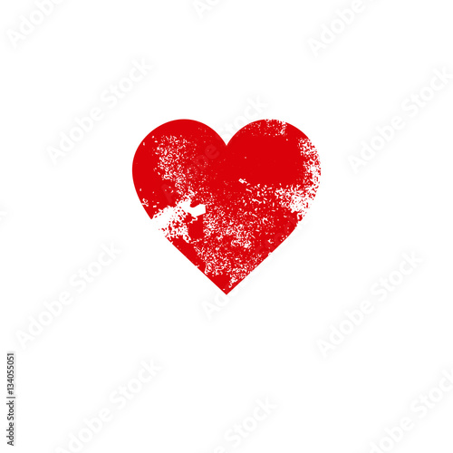 Valentine Day Gift Card Holiday Love Sticker Stamp Flat Vector Illustration