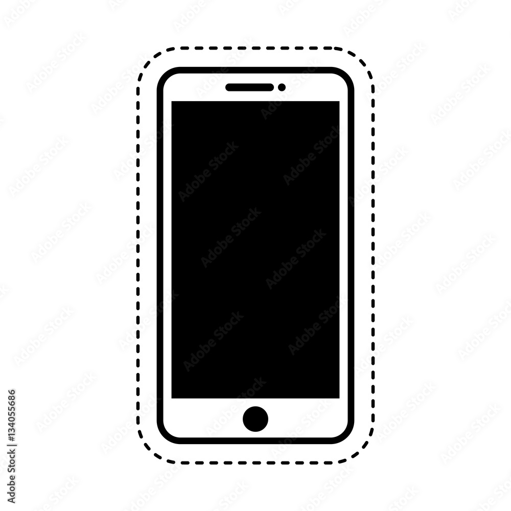 smartphone technology line icon vector illustration design smartphone technology line icon vector illustration design