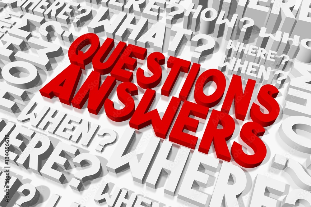 Questions and answers concept Questions and answers concept