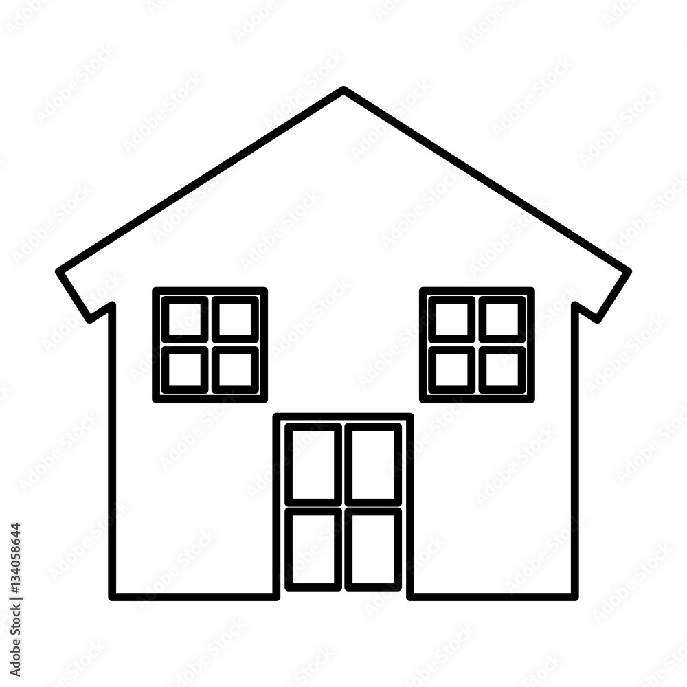 exterior house isolated icon vector illustration design exterior house isolated icon vector illustration design