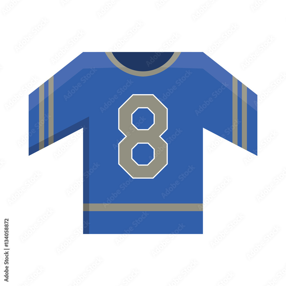 blue jersey american football uniform element vector illustration eps 10  Stock Vector | Adobe Stock