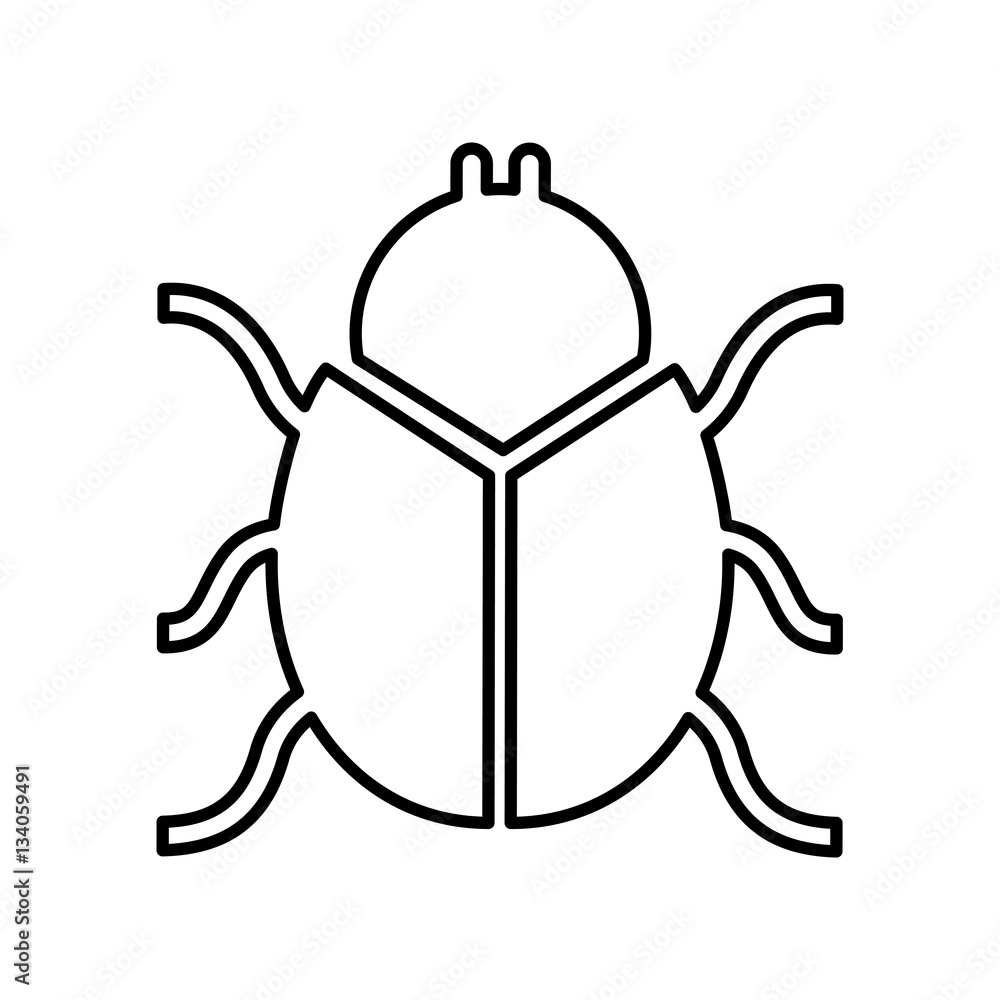 bug insect isolated icon vector illustration design bug insect isolated icon vector illustration design