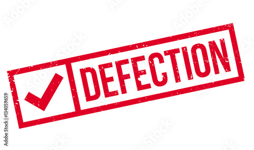 Defection rubber stamp. Grunge design with dust scratches. Effects can be easily removed for a clean, crisp look. Color is easily changed.