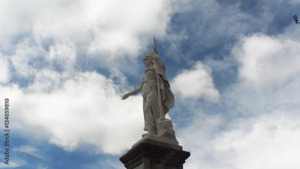 Public Palace and Statue of Liberty in the central square of San Marino - Square of Liberty Public Palace and Statue of Liberty in the central square of San Marino - Square of Liberty