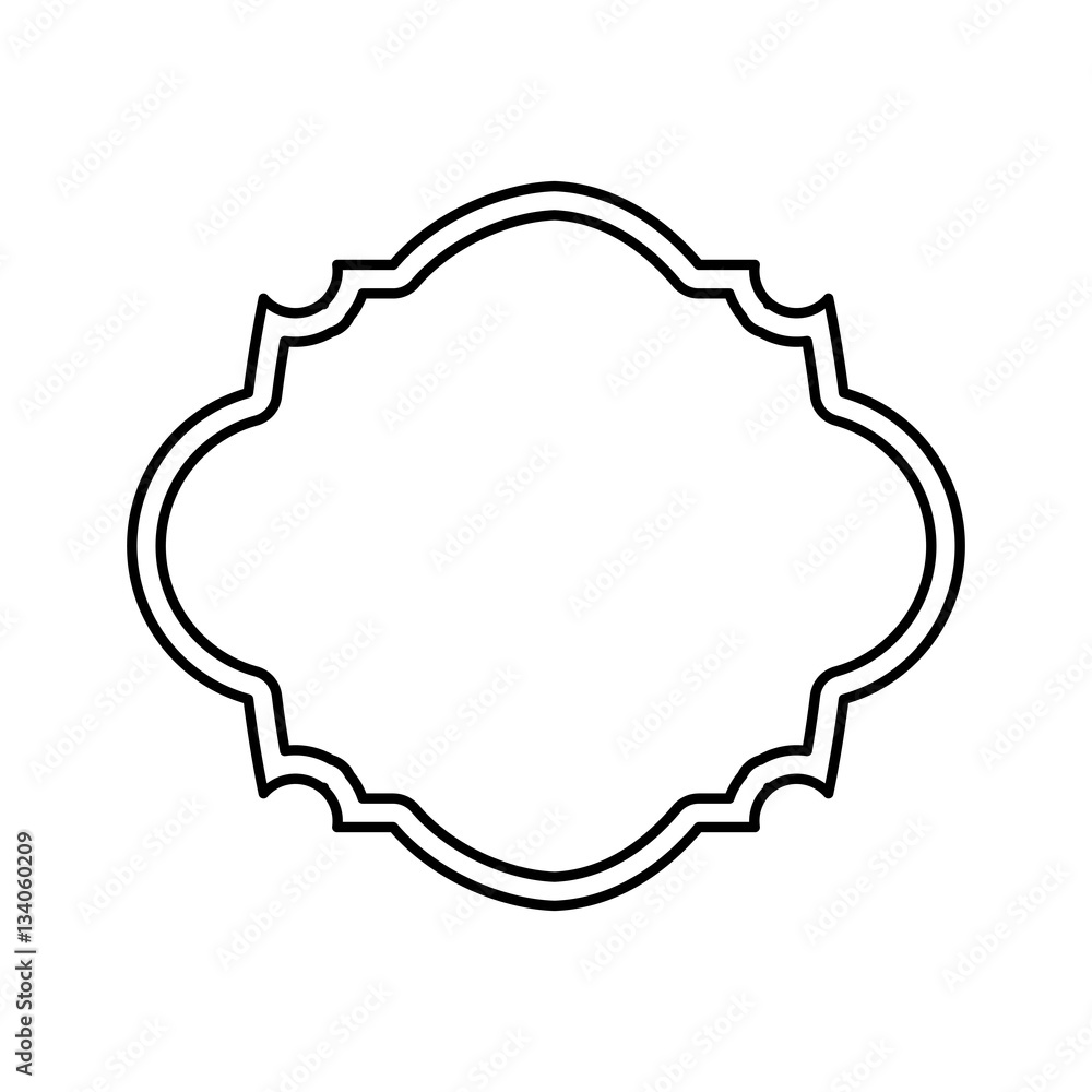 elegant frame isolated icon vector illustration design