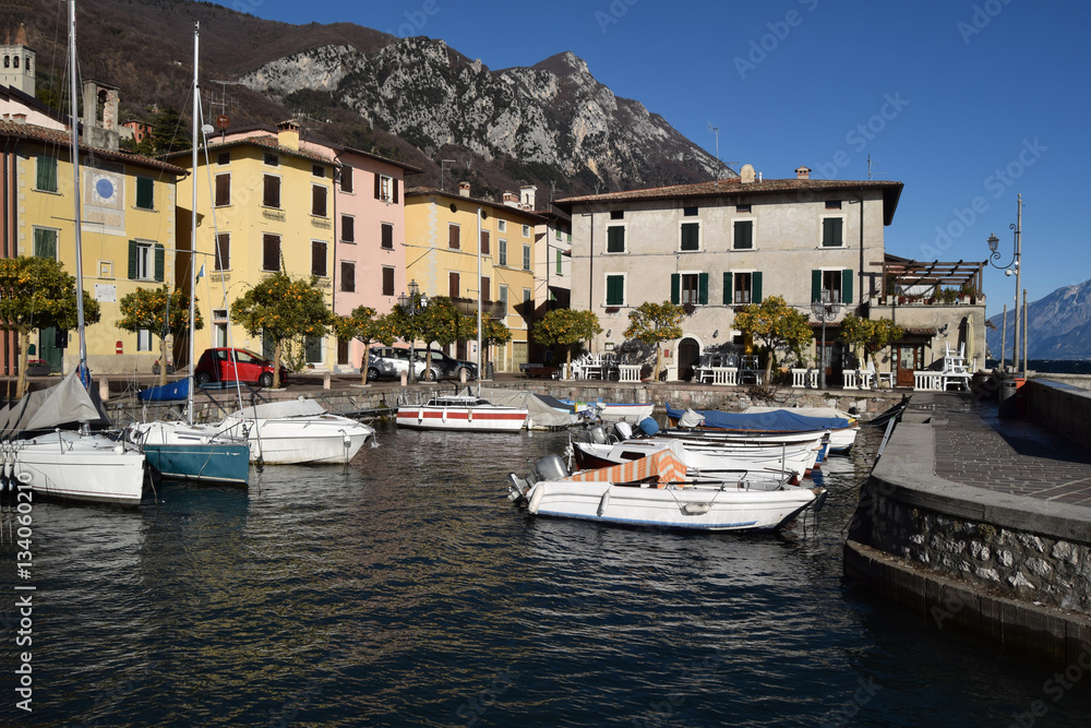 The small port of Bogliaco on Lake Garda - Italy