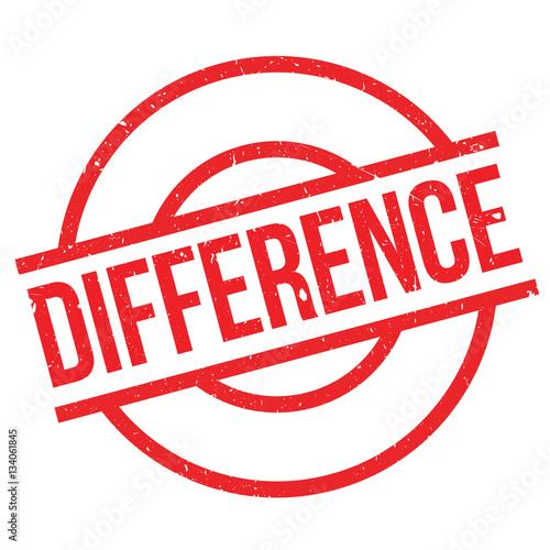Difference rubber stamp. Grunge design with dust scratches. Effects can be easily removed for a clean, crisp look. Color is easily changed.