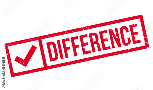 Difference rubber stamp. Grunge design with dust scratches. Effects can be easily removed for a clean, crisp look. Color is easily changed.