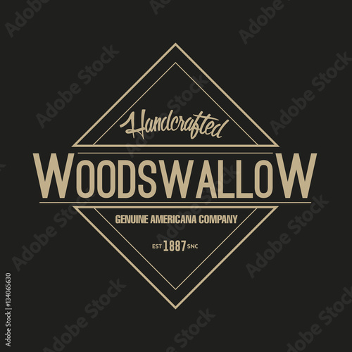Carpenter Design Element in Vintage Style for Logotype, Label, Badge, T-shirts and other design. Carpentry Retro vector illustration.