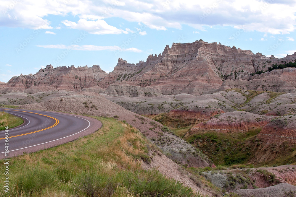 Fototapeta premium Road to the Badlands