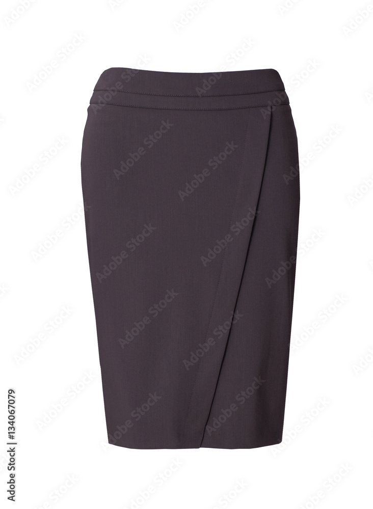 Gray skirt isolated on white background Gray skirt isolated on white background