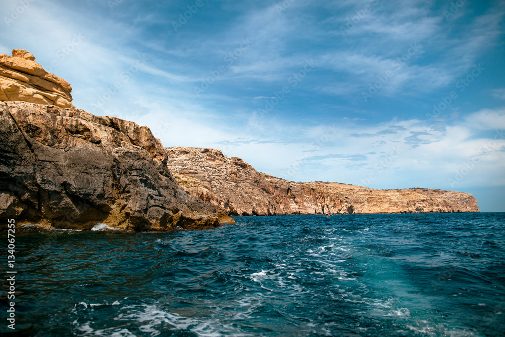 The Blue Grotto area The Blue Grotto area