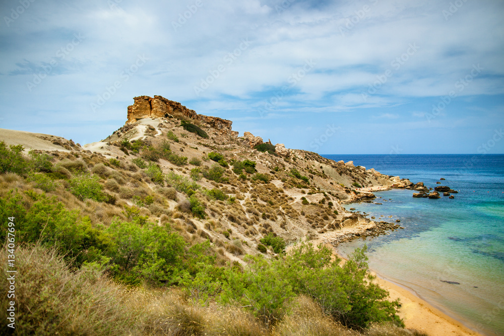 Golden Bay in Malta
