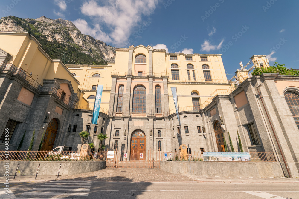 The hydroelectric power station of Riva del Garda, Trento, Italy