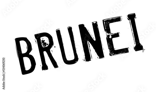 Brunei rubber stamp. Grunge design with dust scratches. Effects can be easily removed for a clean, crisp look. Color is easily changed.
