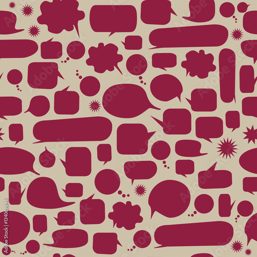 Speech bubbles seamless pattern