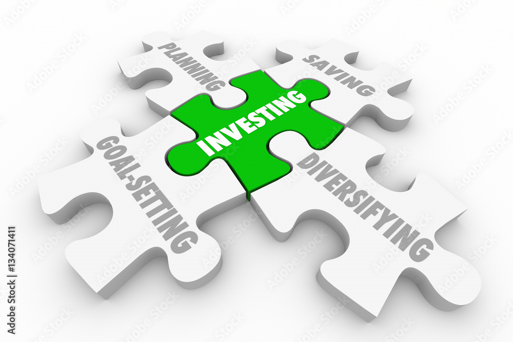 Investing Stocks Bonds Grow Wealth Puzzle Strategy 3d Illustrati Investing Stocks Bonds Grow Wealth Puzzle Strategy 3d Illustrati