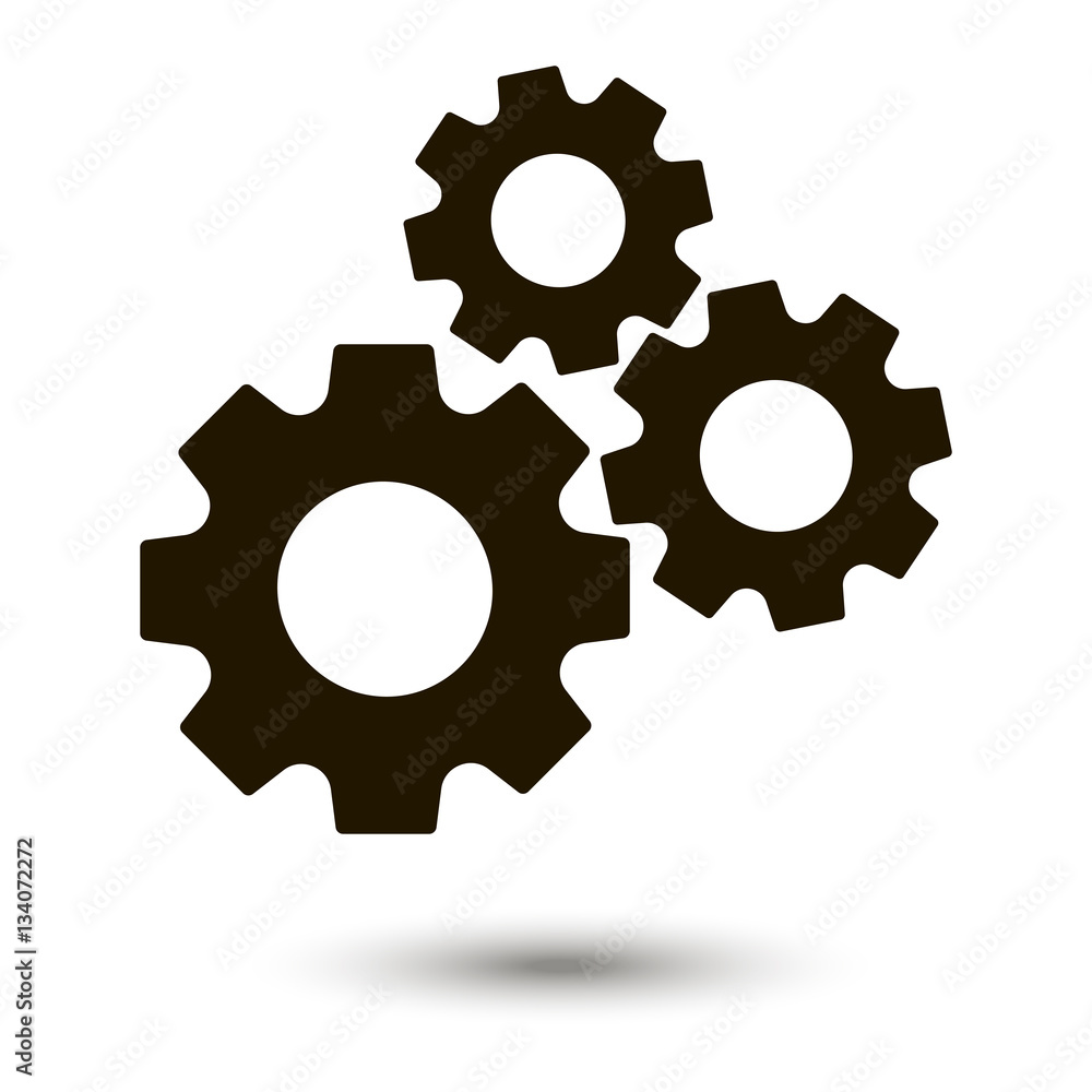 Settings icon vector. Gear sign Settings icon vector. Gear sign