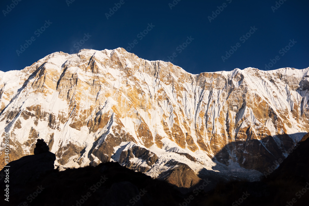 Annapurna mountain from Annapurna base camp ,Nepal.