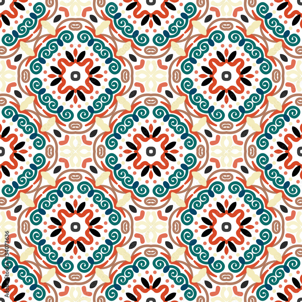 Floral Pattern Blue Brown Weave Elements Floral Pattern Blue Brown Weave Elements