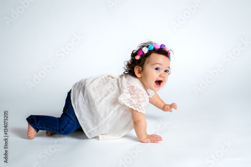 Happy Crawling Baby