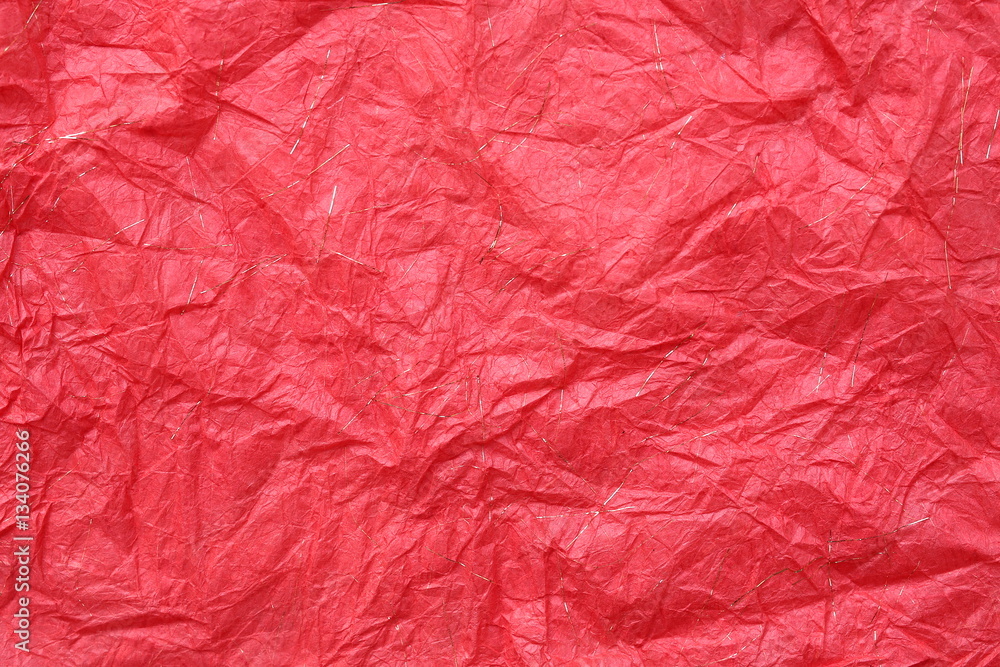 Fototapeta premium Abstract red Mulberry paper texture