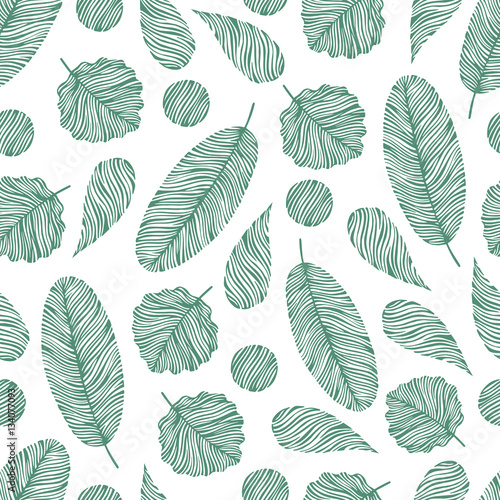 Seamless pattern with hand drawn elements.