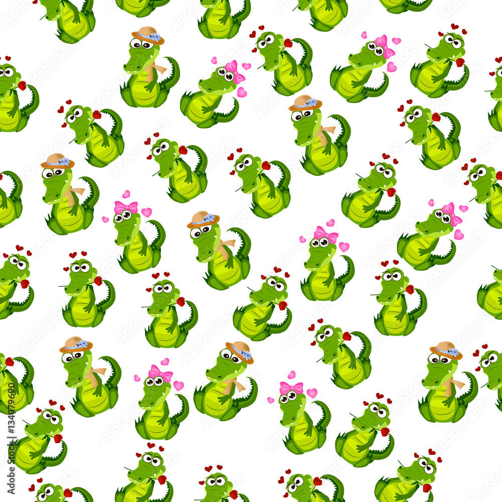 Obraz premium cute crocodile or alligator