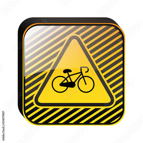 road signs design with bicycle vector illustration