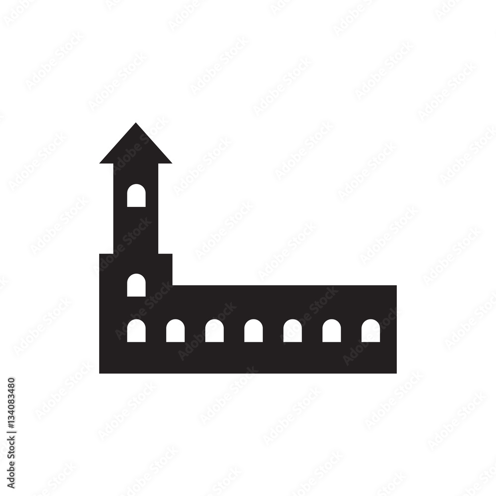 castle icon illustration castle icon illustration
