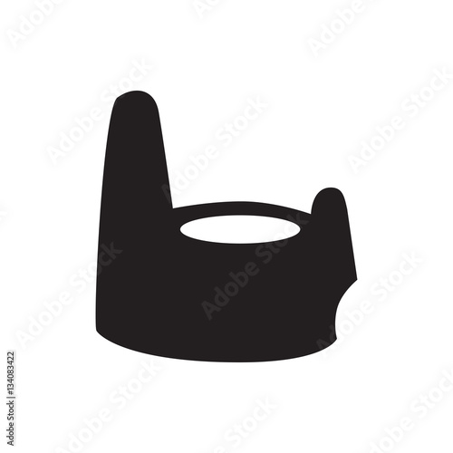 baby potty icon illustration