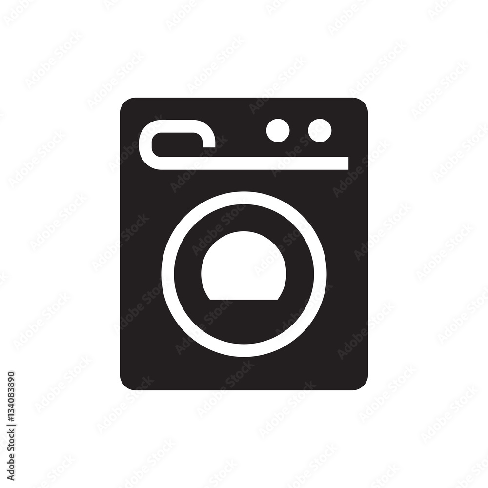 washing machine icon illustration