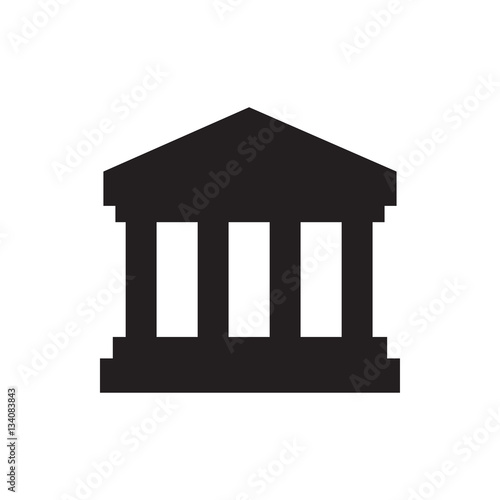 court building icon illustration